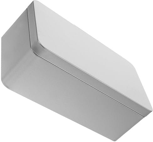 Zerodeko Leere Blechdose Mit Deckel Metall-Teedose Rechteckige Weißblechdose Kleine Keksdose Weißblech-Aufbewahrungsbox Teeblätterdose Für Süßigkeiten Schmuck Kaffee