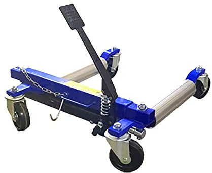 Hydraulischer Wagenheber mit 2000 Pfund Kapazität, robuster Fahrzeug-Positionierwagenheber mit Fußpedal, ideal für Autos – Radheber für einfaches Beladen – Hydraulischer Auto-Dolly auf Amazon
