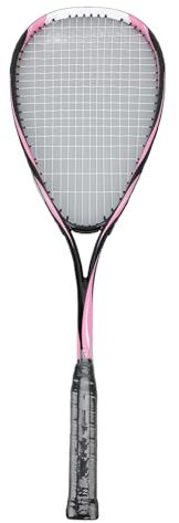 Squashschläger, Racquetballschläger mit Trainingsball-Griffgurt und Schlägertasche, Leichtes Carbon-Anfänger-Trainings-Squashschläger-Set für Gym School (PINK)
