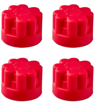 Silicone Water Bottle Openers - Small Water Bottle Top Openers - Silicone Bottle Cap Opener - Easy Bottle Opening Tool for Kitchen, Flower Shape, 4 Pcs