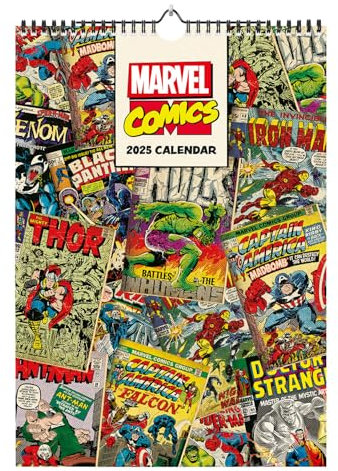 Grupo Erik Marvel Kalender 2025 Wandkalender 2025 - A3 Kalender 2025 Familienplaner 29,7 x 42 cm 12 Monate - Offizieller Marvel Fanartikel