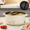 Hot Pot Eléctrico 3,5 L Cazo Eléctrico con Pared de Separación, 1000 W, Tres Ajustes de Potencia, Sartén Multifuncional Antiadherente