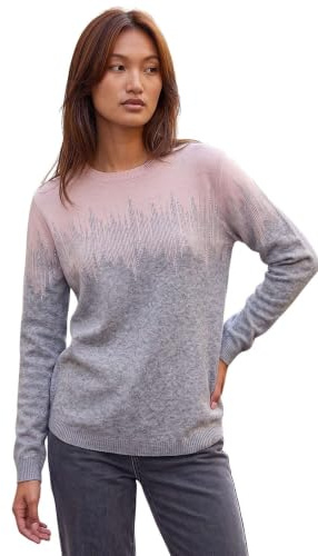 Roman Originals Thick Jumper for Women UK - Ladies Winter Autumn Smart Casual Knit Knitted Knitwear Pull-On Round Crew Neck Long Sleeve Work Office Dinner Party