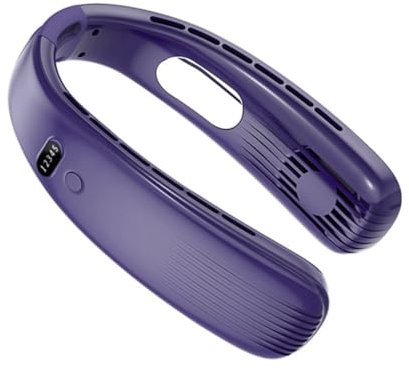 Gbloodst Ventiladores de cuello sin aspas, diseño de auriculares con diseño de auriculares USB de bajo ruido para deportes al aire libre, como se muestra en la imagen