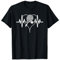 Heartbeat Tennis Heartline Pulse Sportspiel für Spieler T-Shirt