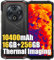 DOOGEE Fire 6 Rugged Smartphone 2025, 16GB+256GB/2TB SD Android 14 Telefono Robusto, Termocamera+50MP, 10400mAh Batteria, 6,56 HD+ Cellulari Resistente IP68, 4G LTE,FM,OTG,GPS, 3 Card Slot, Nero