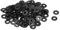 QUARKZMAN 120pz Rondelle Piane in Nylon M4 4mm ID 10mm OD 1mm Spessore Guarnizioni Piastra in Plastica Fissaggio Guarnizione di Tenuta Separatore Anello, Nero