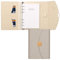 FYY PU Leder A6 Binder Notizbuch,6 Ring Budget Binder Journal Planer mit nachfüllbaren gefütterten losen Blatt Papier 100 Blätter/200 Seiten,Khaki