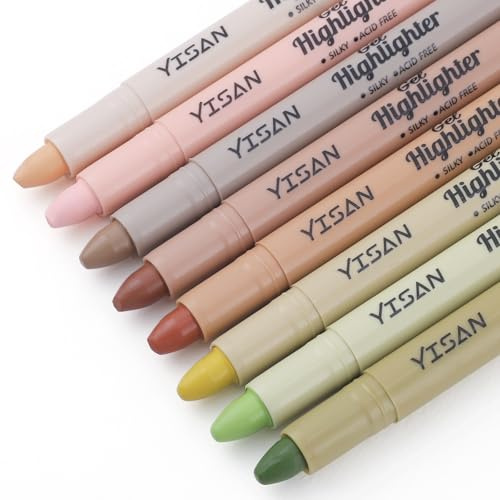 YISAN Bibel Textmarker, Bibelmarker Stifte, Bibel Highlighter | Markerstifte Set, 8 Farben,70658