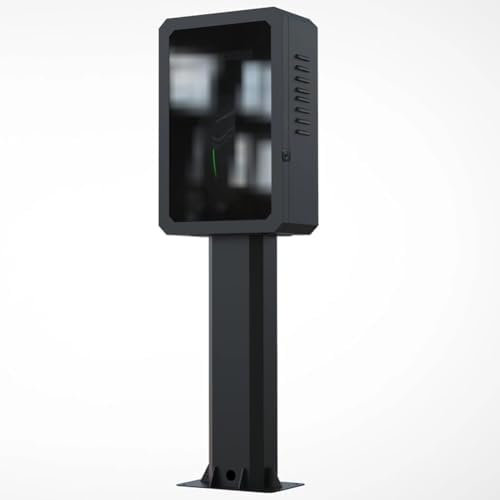 EV Charger Lock Box, Durable Floor Mounted Protection for Secure Indoor and Outdoor Charging Stations