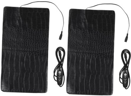 SUPVOX 2pcs USB Powered Heating Pad for Pets Adjustable Temperature Heated Mat with Modes Design for Reptiles Cats Dogs for Travel Use