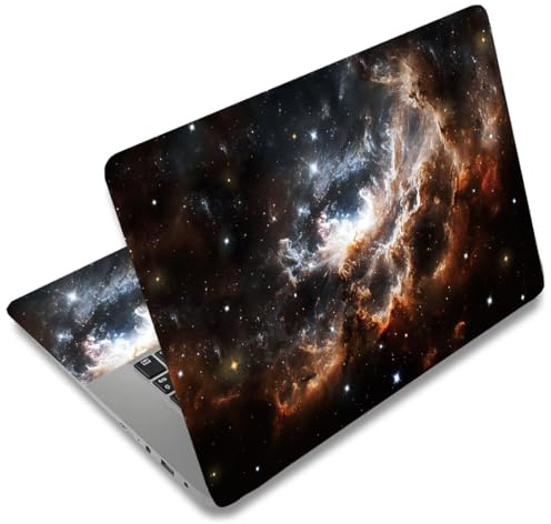 SUPERDANT Sternenhimmel Laptop Haut Aufkleber Decal Galaxie Universell Für 12 15,6 Zoll Laptops Notebook Vinyl Abdeckung Abnehmbar Wasserdicht Personalisierter Schutz