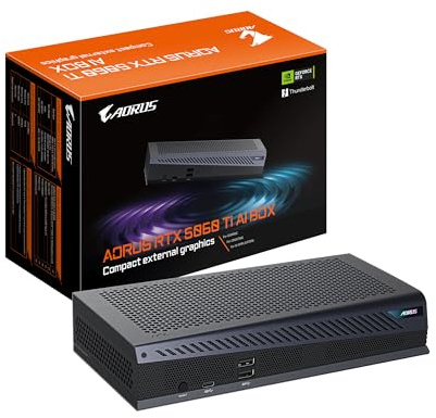 GIGABYTE AORUS RTX 5060 Ti AI BOX Scheda Grafica - 16GB GDDR7, 128bit, PCI-E 5.0, 2572MHz Frequenza core, 3 x DP 2.1, 1 x HDMI 2.1, GV-N506TIXEB-16GD