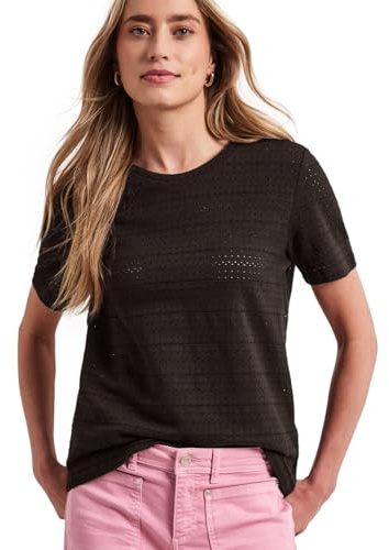 Damen Kurzarm Shirt mit Rundhals aus Spitze