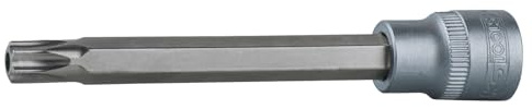 KS Tools 3/8' Bit-Stecknuss Torx mit Stirnlochbohrung, lang, TB60, auf Hänger