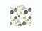 Lunch Servietten Pfingstrose Schwarz x20