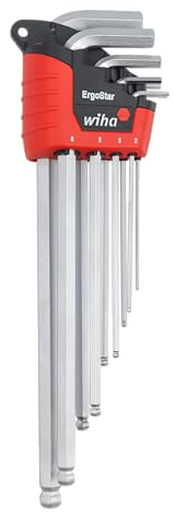 Wiha 66996 ErgoStar-Ball End Hex Winkelschlüssel 9-teiliges Set