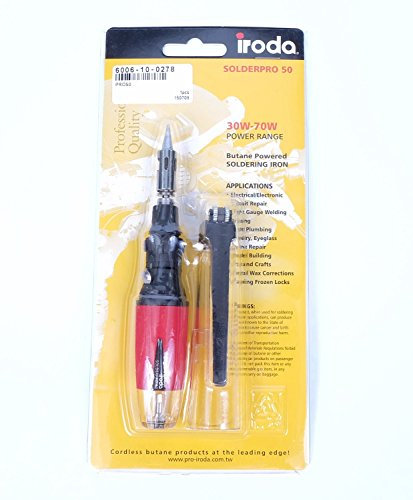 Pro-Iroda SolderPro 50 Pencil Gas Butane Soldering Iron