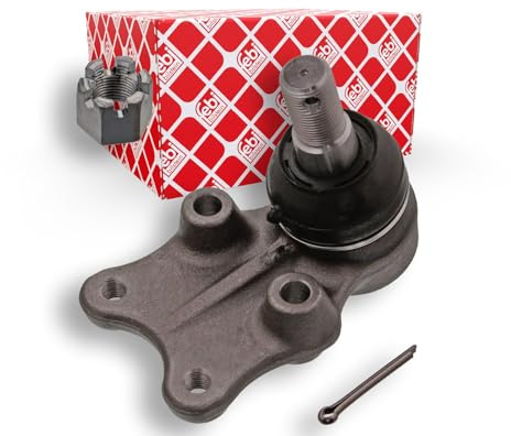 febi bilstein 43323 Traggelenk mit Kronenmutter und Splint, 1 Stück | Kompatibel mit: OPEL CAMPO