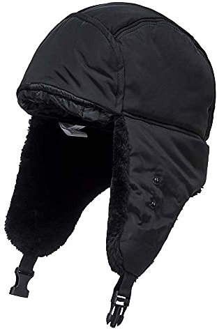 Portwest Winter Trapper Mütze, Größe: Einheitsgröße, Farbe: Schwarz, HA13BKR