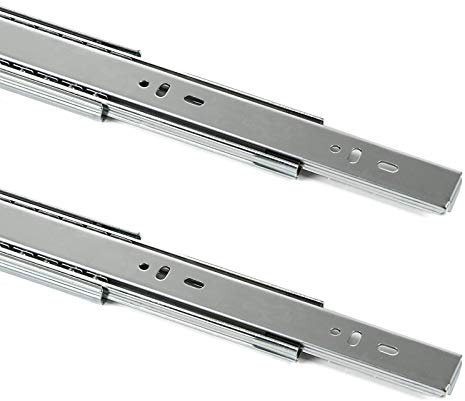 SOTECH 2 Paar Vollauszüge KV2-45-H45-L550-SC mit SoftClosing Höhe 45 mm, Länge 550 mm, Schubladen Führung belastbar bis 45 Kg