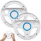 Wii Volante, STOGA controlador de Wii genérico para Nintendo Mario Kart Controlador de juego de volante de carreras para juegos de Wii de control remoto - Blanco (2 piezas)