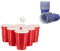 Relaxdays Gobelets en Plastique pour bières, Set de 100, Volume de 473 ML / 16 oz, idéaux pour Les fêtes, Rouge/Bleu