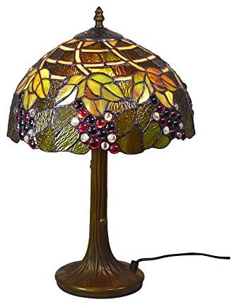 Tiffany-Tischleuchte Tiffany-Tischlampe Tischleuchte Tischlampe Corina-M Glas-Tischleuchte Glas-Tischlampe Nachttisch-Leuchte Nachttisch-Lampe