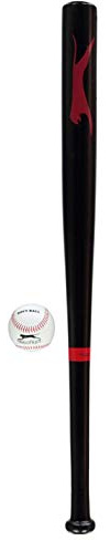 Slazenger Kids Wooden Bat Set Junior Baseball Softball One Size