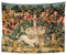 Semtomn Wandteppich, Kunstwerk, Wandbehang, Kritzelfliege, Einhorn, mittelalterliche Jagd, die gefundenen Mythischen Kreaturen, 152,4 x 203,2 cm, Heimdekoration, Wandteppich, Matratze, Tischdecke,