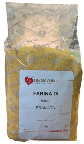 BONGIOVANNI FARINE E BONTA' NATURALI Farina di Mais Bramata BIO 1Kg