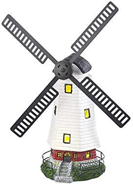 Lunartec Moulin décoratif Solaire à LED - 32 cm