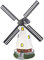 Lunartec Moulin décoratif Solaire à LED - 32 cm