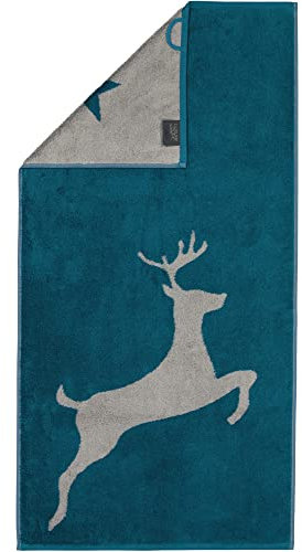 Cawö Handtücher Christmas Edition Hirsch smaragd - 44