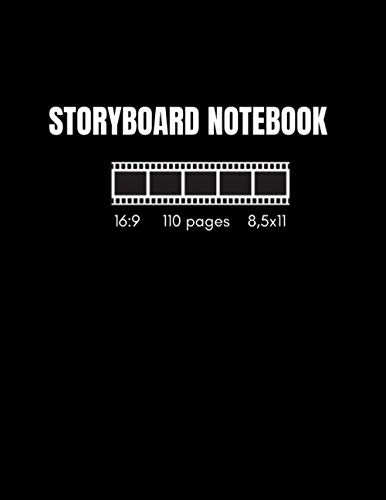 Storyboard Notebook 16:9 110 pages 8,5x11: Storyboard Thumbnail Sketchbook for Animators, Directors, Filmmakers, Storyboard Artist, TV Producers, Previs Artist, Cinematographer & Conten