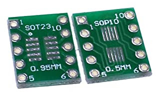 Reland Sun 10 Stück SOT23 MSOP10 SOP-10 UMAX auf DIP10 PCB Transferboard DIP Pitch-Adapter