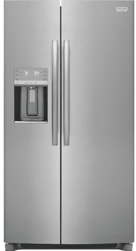 Gallery 25.6 Cu. Ft. 36 Standard Depth Side by Side Refrigerator in Smudge-Proof Stainless Steel