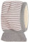 HANS NATUR Bio Baby und Kinder Schalmütze 100% Bio-Baumwolle (KBA) und Schurwolle, Grau rose, 50/52