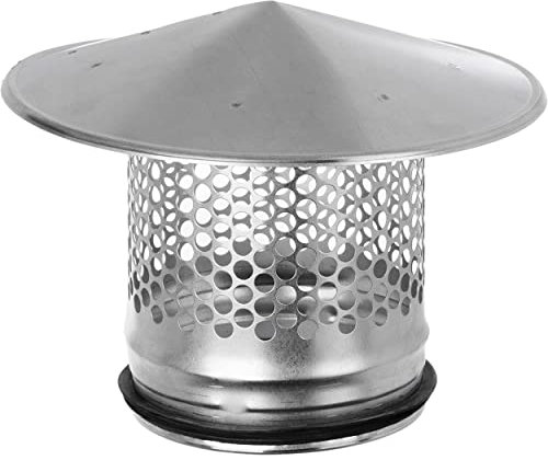 Lirast Ø 125mm Metall Wickelfalzrohr - Dachhaube Regenhaube - Ablufthaube Abluftrohr