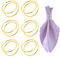 MARFOREVER Serviettenringe Gold, 6 Stück Serviettenringe aus Metall Elegante Serviettenschnallen Runde Servietten Ring für Hochzeitsfeier Weihnachten Abendessen Tischdekoration