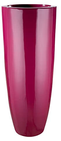 Casablanca modernes Design GILDE Pflanzgefäß aus Fiberglas/Kunstharz - für den Innebereich - hochglänzend - Höhe 92 cm