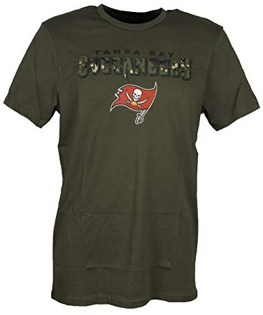 New Era Tampa Bay Buccaneers Fanshirt American Football T-Shirt Oliv grün Camouflage Teamlogo - XL