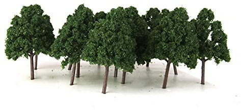 Miniaturas 25 x maqueta de árboles en miniatura para trenes ferrocarriles paisaje arquitectónico