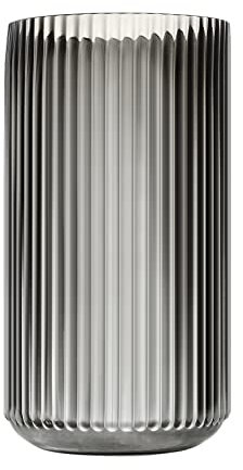 Dinyeo Große zylinderförmige Blumenvase aus braunem Glas für Bauernhaus, Esstisch, Tafelaufsätze, Dekoration