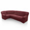 SOFASKINS super elastischer ecksofa überzug, waschbar, hochwertig, atmungsaktiv, bequem und langlebig, Sofa überzug, Einfach anzubringen, Maße (340-540 cm), Farbe Dunkle Fuxie