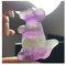 LABDIP Decorazione della Stanza 1 Pezzo di Cristallo di Fluorite Naturale Che scolpisce Il mestiere di Pietra della Decorazione Domestica Bella in Piedi