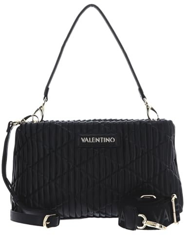 Valentino Damen Handtasche/Schultertasche/Umhängetasche CLAPHAM Schwarz Kunstleder, 99-Ohne Größen:-, Color:schwarz