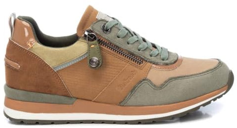 REFRESH - Zapatilla Mujer Kaki - Calzado Cómodo y Versátil - Moda Casual - Modelo 17205904 (Talla 38)