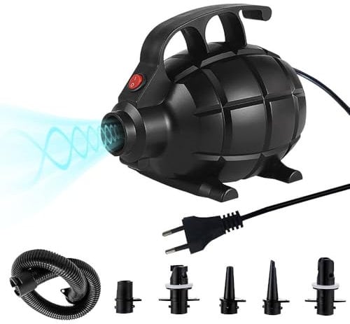 BFXMV Pompe Electrique, Pompe à Air Électrique 600W avec 5 Buses pour Tapis Gonflable Gonfleur Electrique Matelas Gonflable Anneaux De Natation, Radeaux, Lits à Eau, Bateaux, Bassins pour Enfan