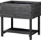 dobar® Hochbeet Kubus 2.0 inkl. Pflanzfolie und Ablage - Hochbeet für Garten aus Holz - 78 x 58 x 78 cm - Anthrazit